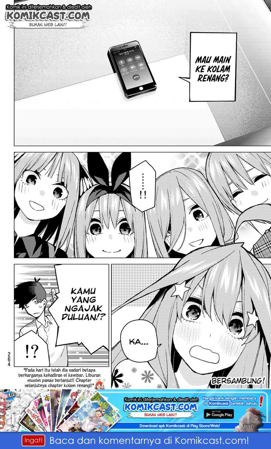 Go-toubun no Hanayome Chapter 91 Gambar 22