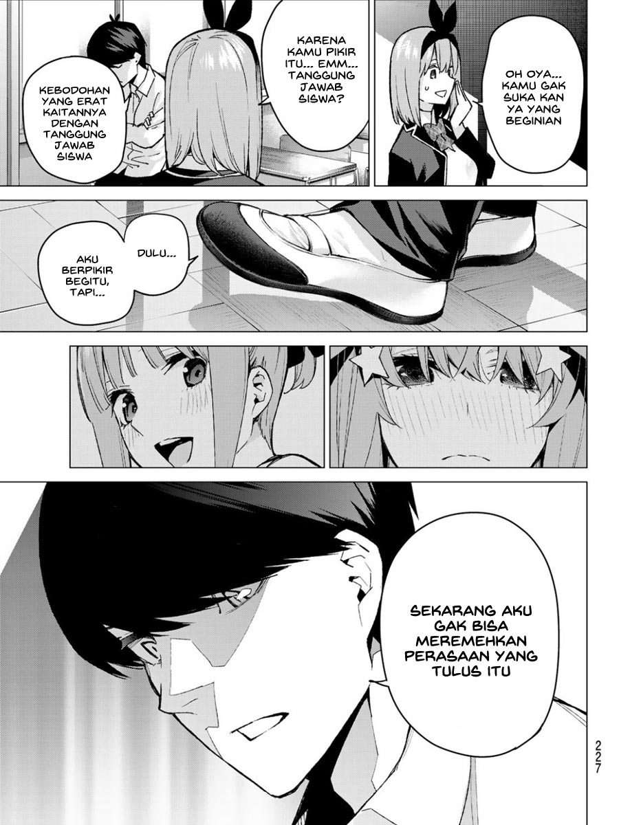 Go-toubun no Hanayome Chapter 72 Gambar 14