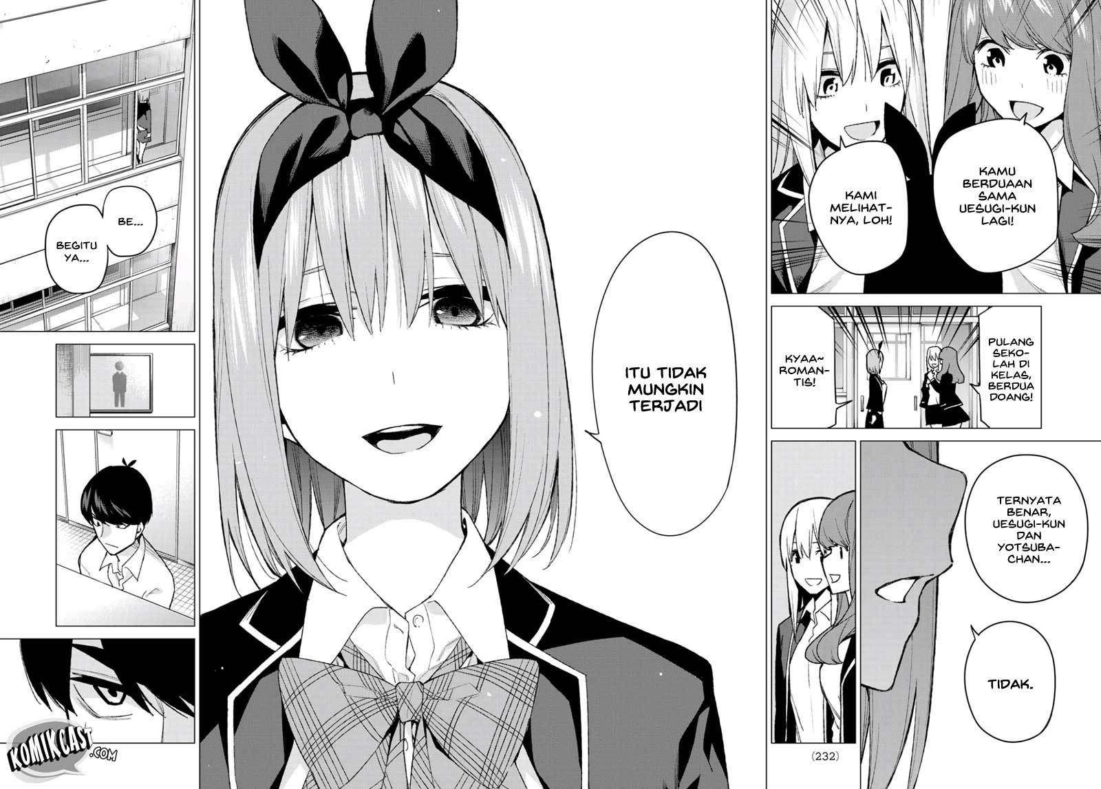 Go-toubun no Hanayome Chapter 72 Gambar 18