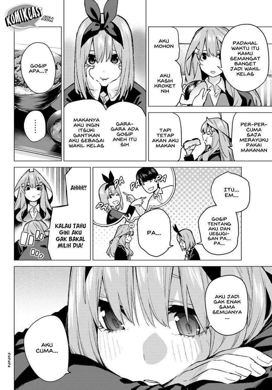 Go-toubun no Hanayome Chapter 72 Gambar 9