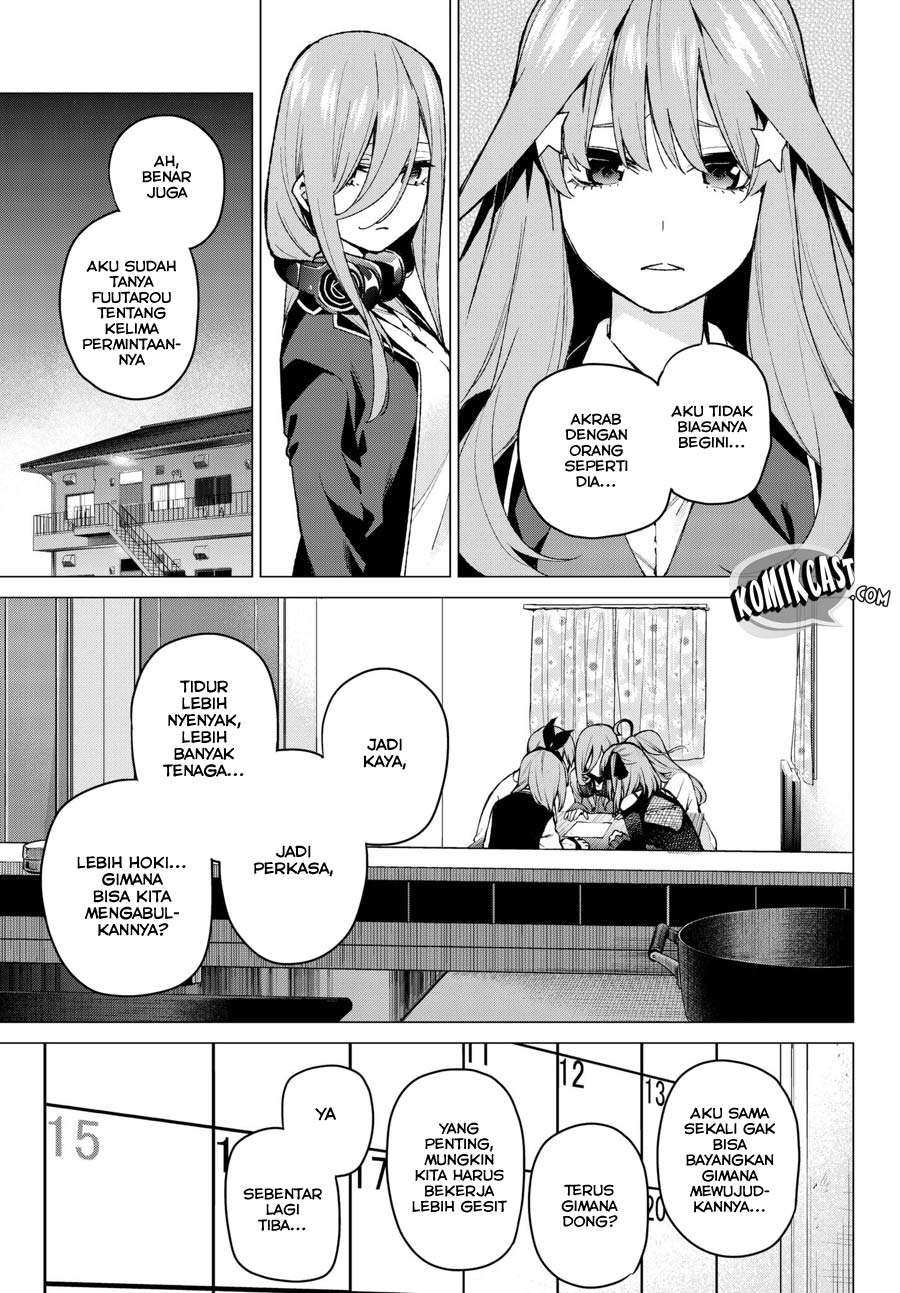 Go-toubun no Hanayome Chapter 70 Gambar 21