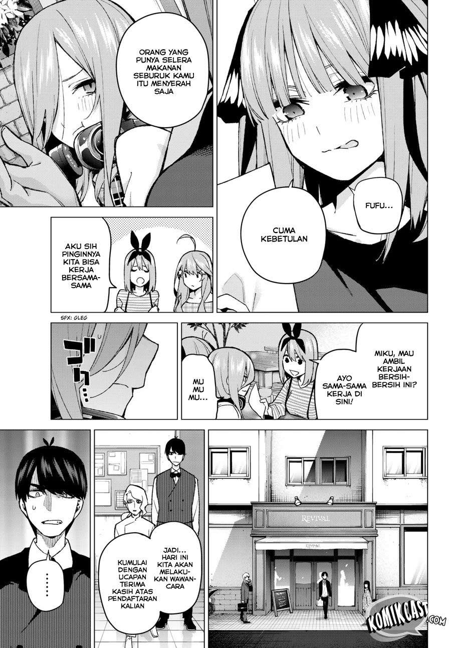 Go-toubun no Hanayome Chapter 69 Gambar 11