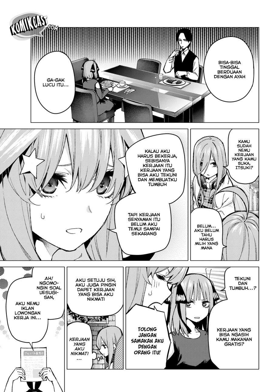 Go-toubun no Hanayome Chapter 69 Gambar 9