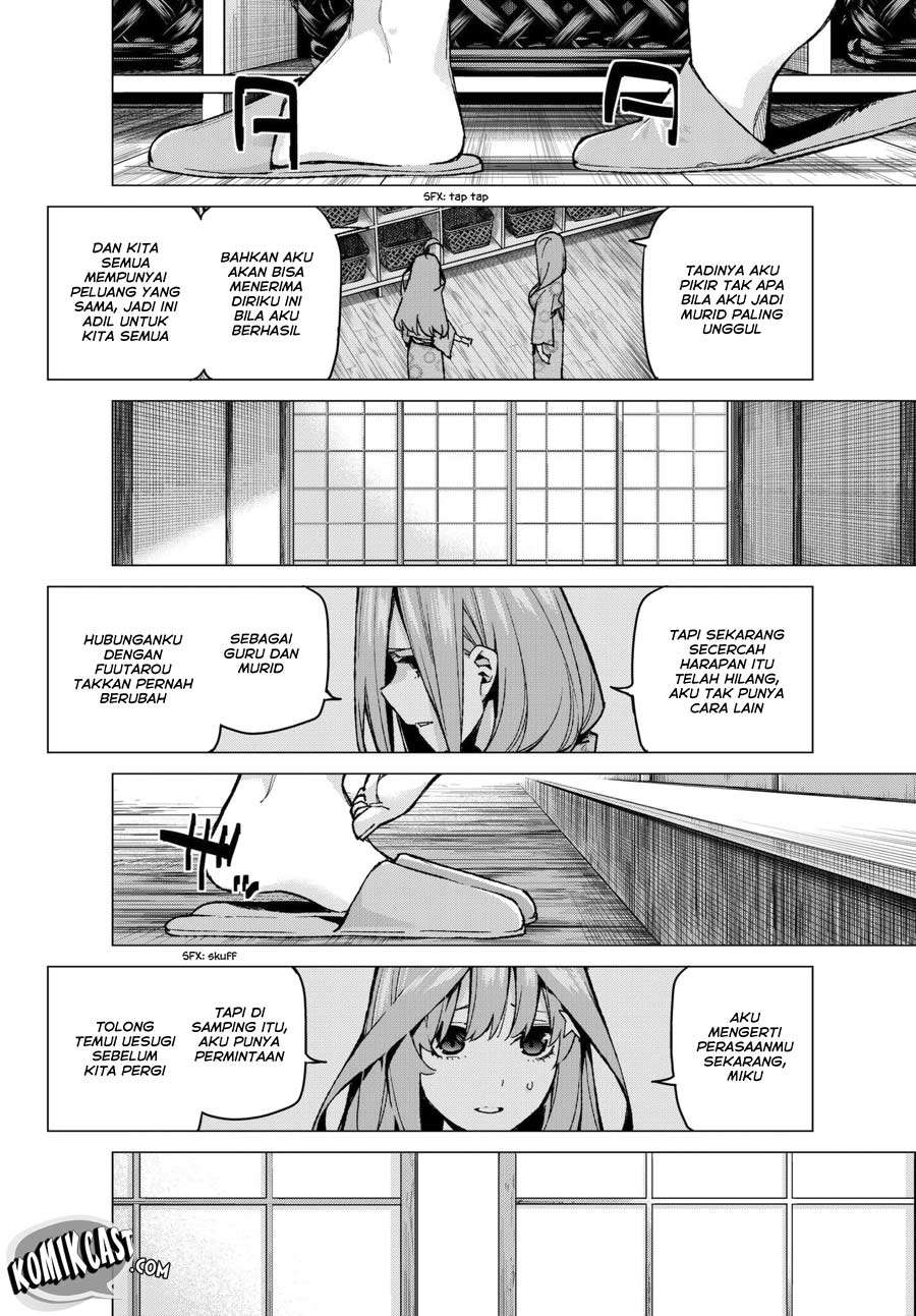 Go-toubun no Hanayome Chapter 67 Gambar 5