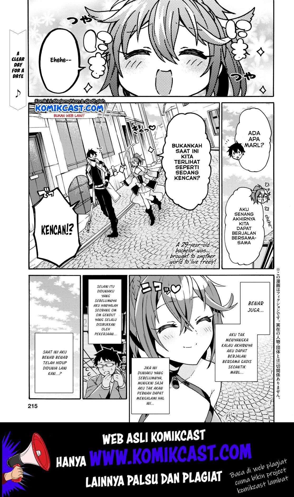 Baca Komik 29-sai Dokushin wa Isekai de Jiyuu ni Ikita……katta Chapter 5.1 Gambar 1