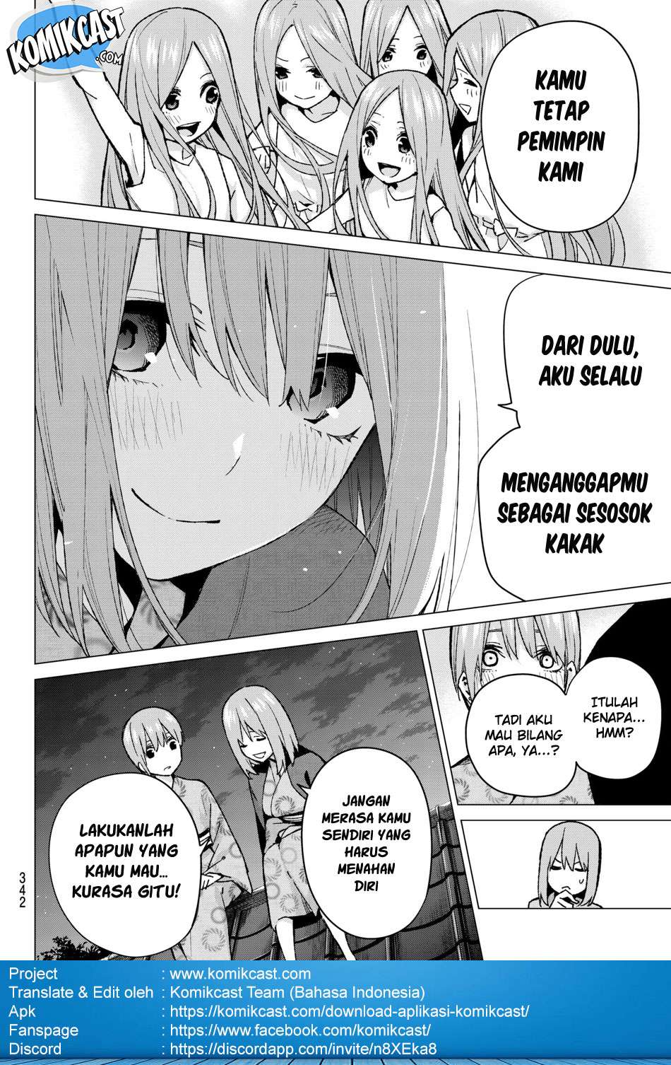 Go-toubun no Hanayome Chapter 66 Gambar 12