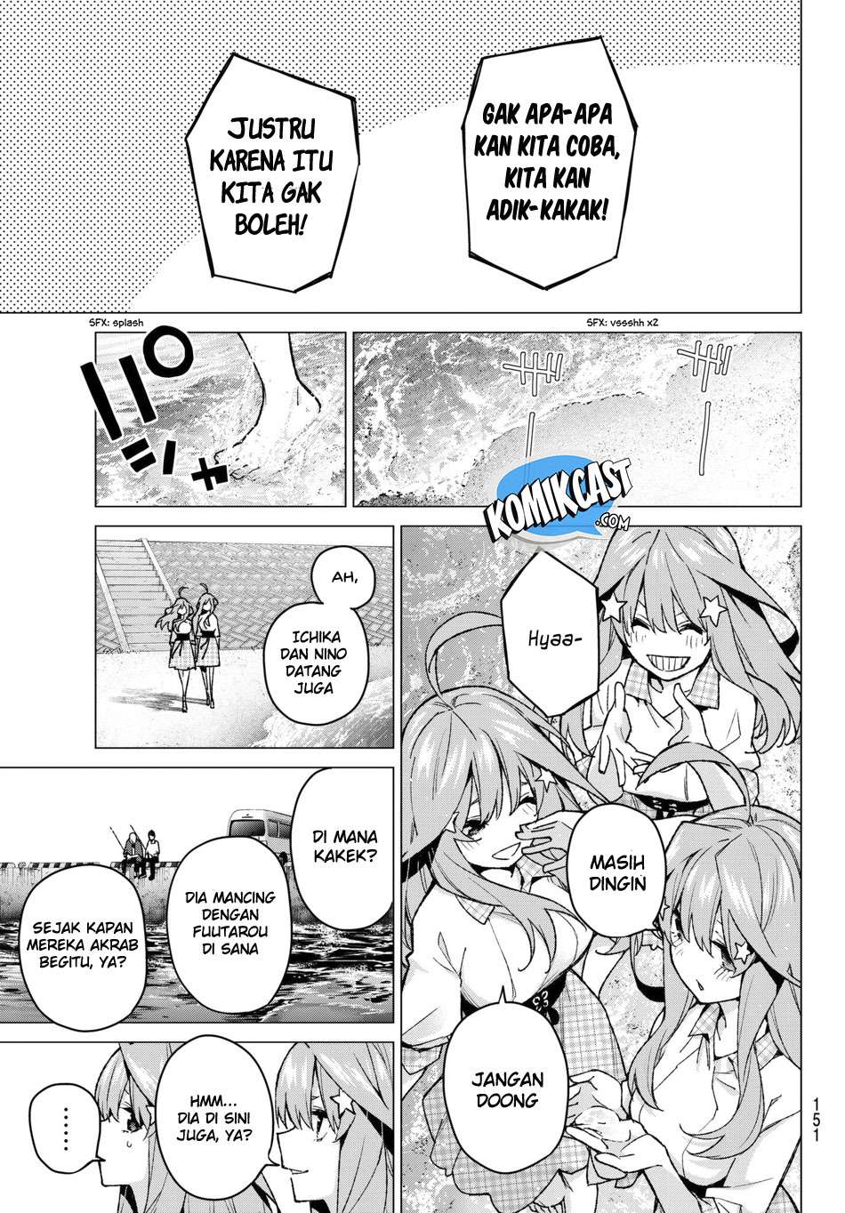 Go-toubun no Hanayome Chapter 65 Gambar 9