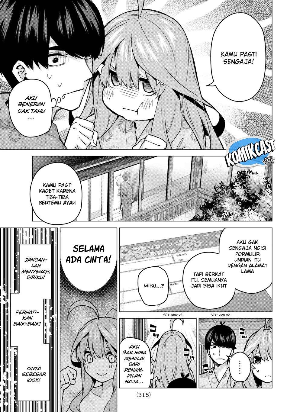 Go-toubun no Hanayome Chapter 64 Gambar 16