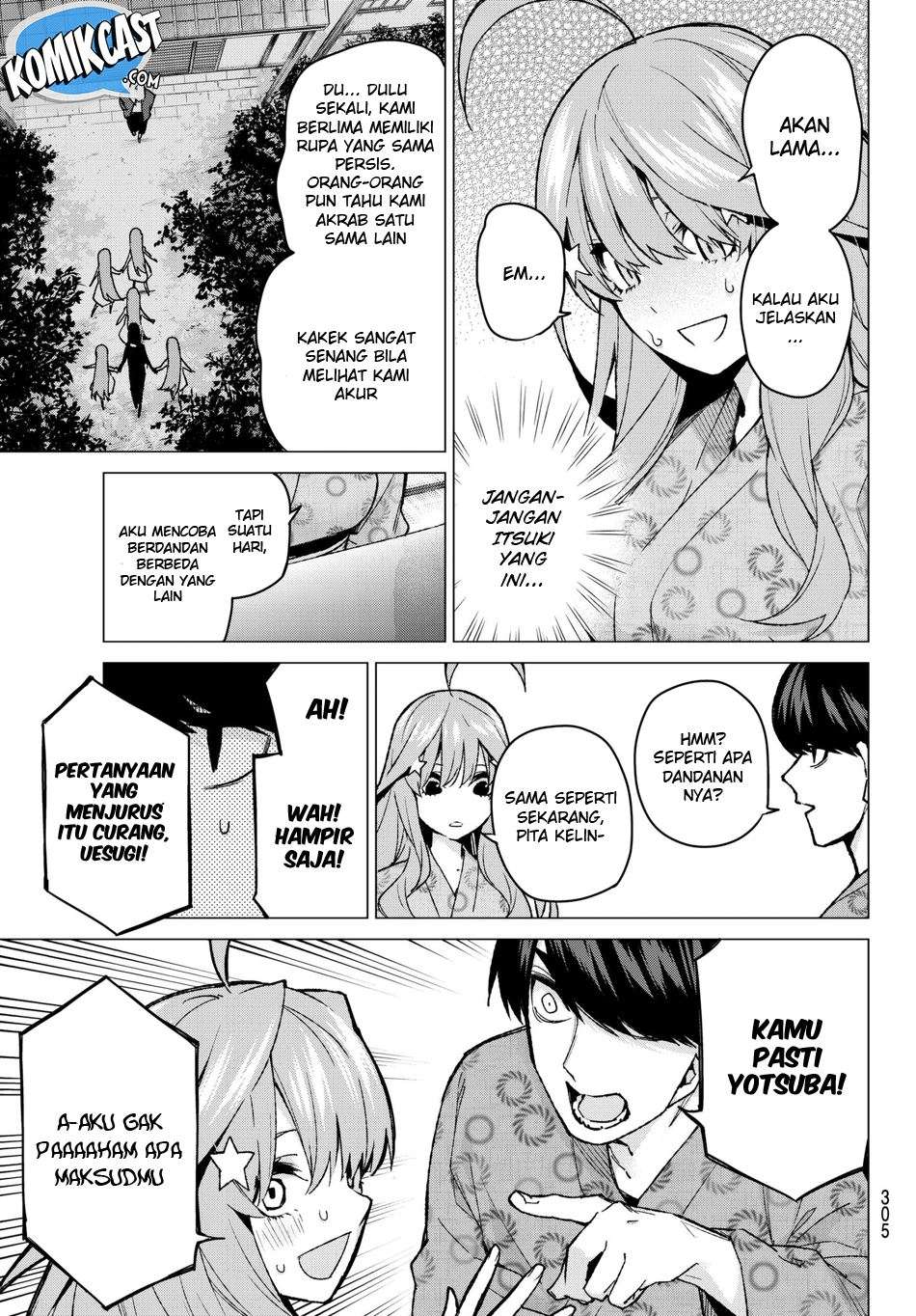 Go-toubun no Hanayome Chapter 64 Gambar 6