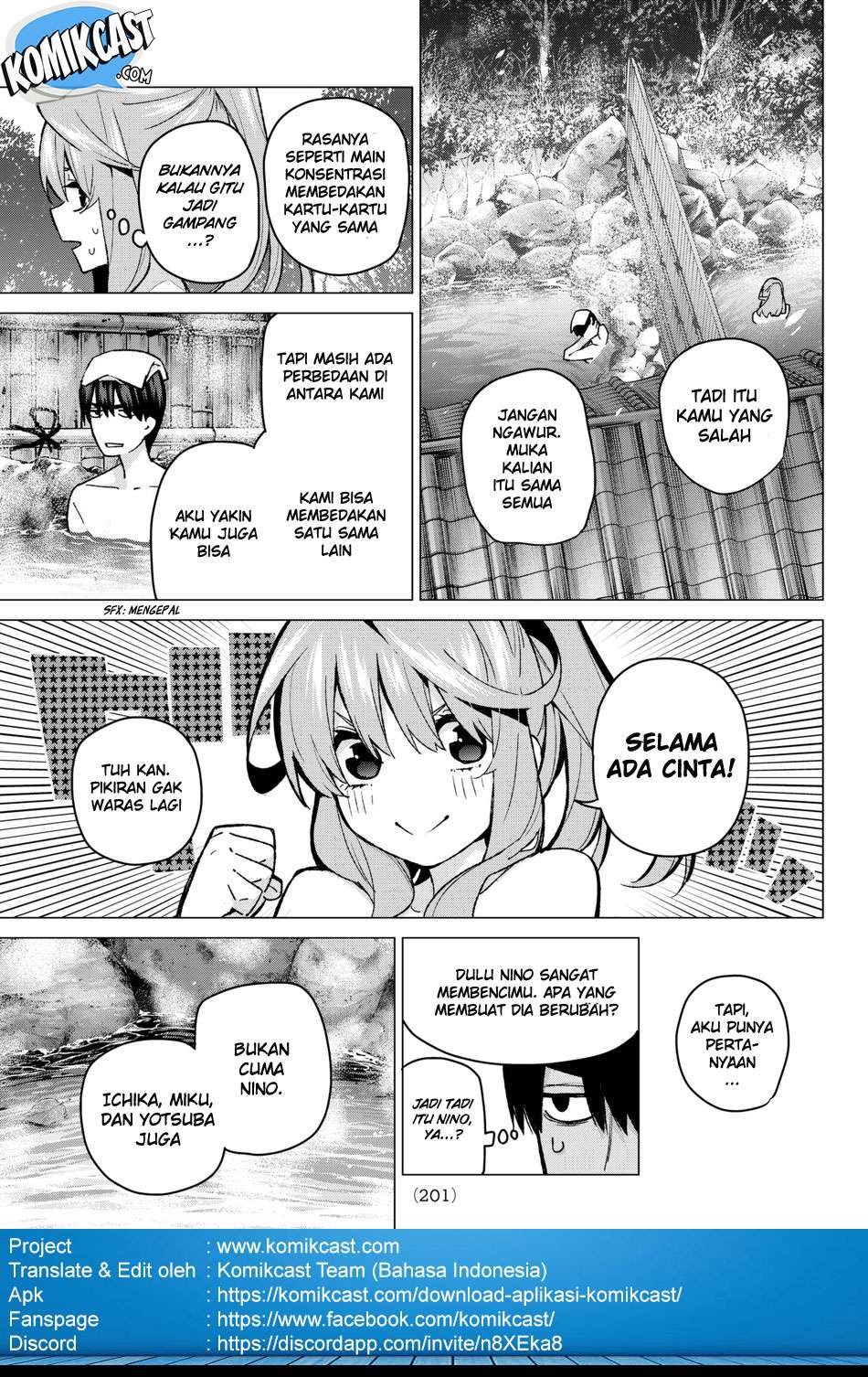 Go-toubun no Hanayome Chapter 63 Gambar 14