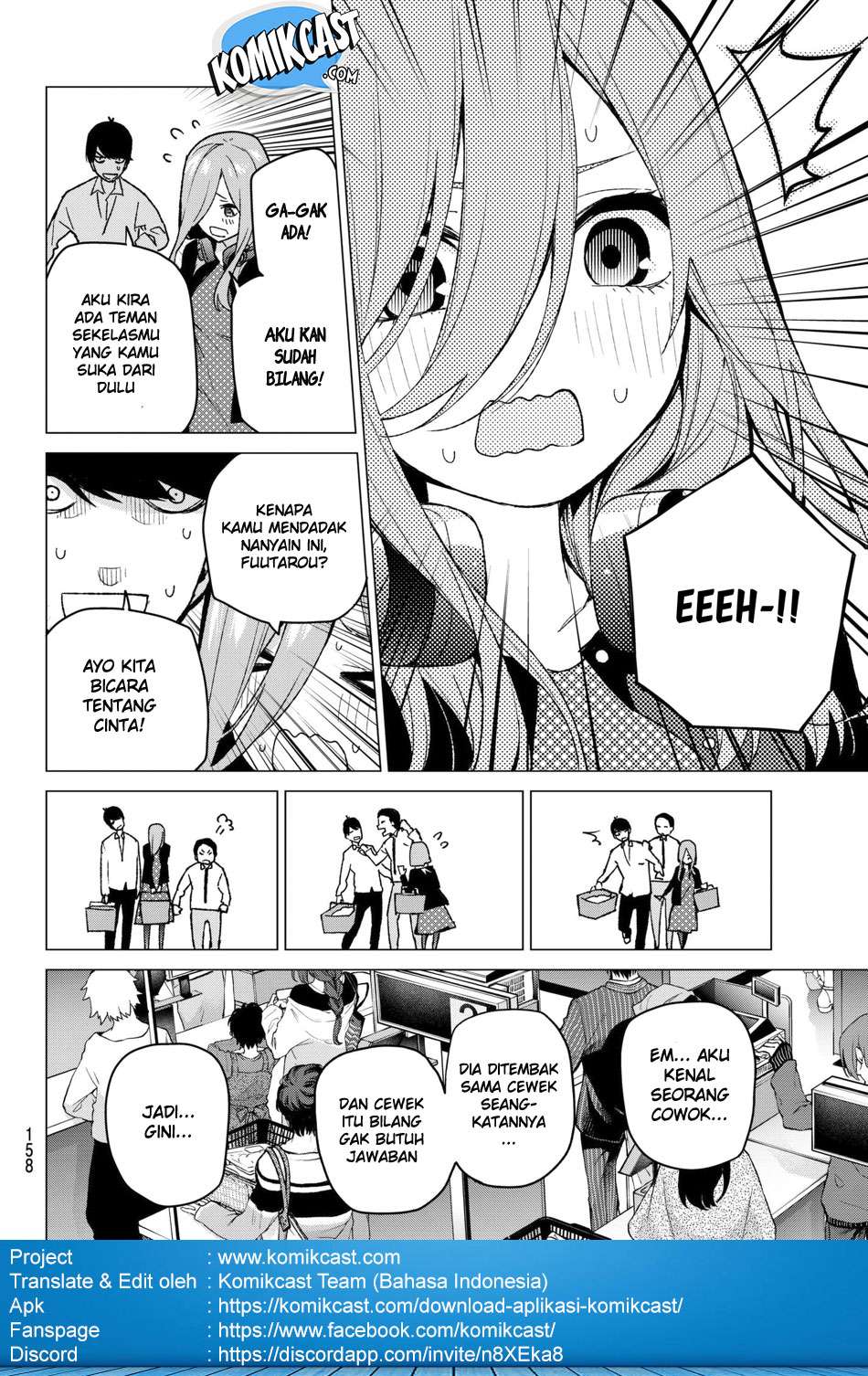 Go-toubun no Hanayome Chapter 61 Gambar 12