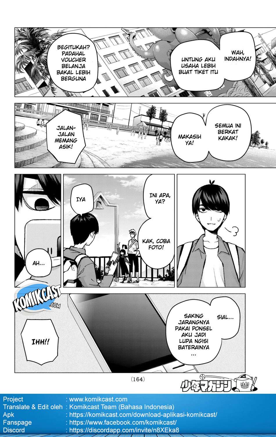 Go-toubun no Hanayome Chapter 61 Gambar 17