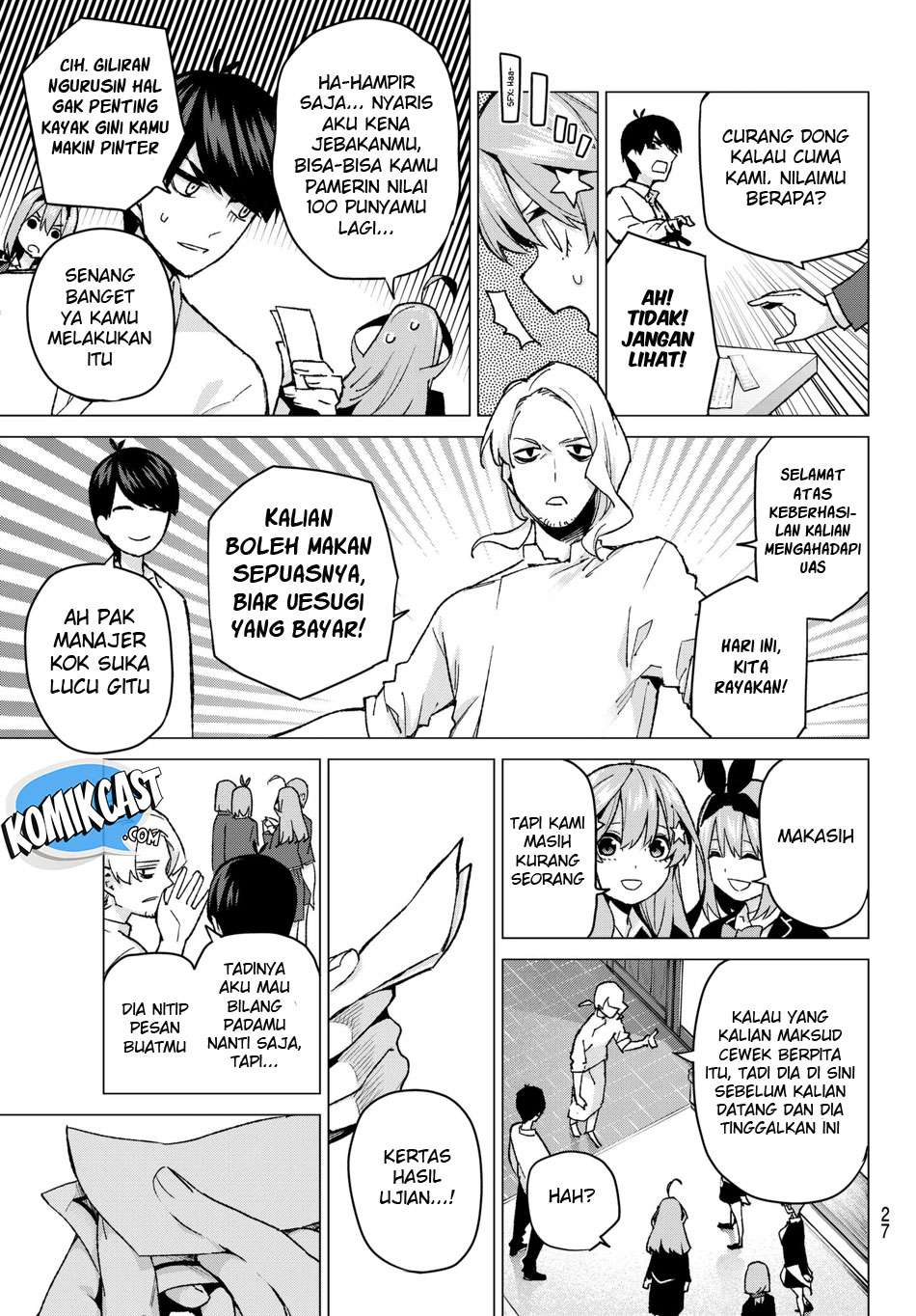 Go-toubun no Hanayome Chapter 59 Gambar 9