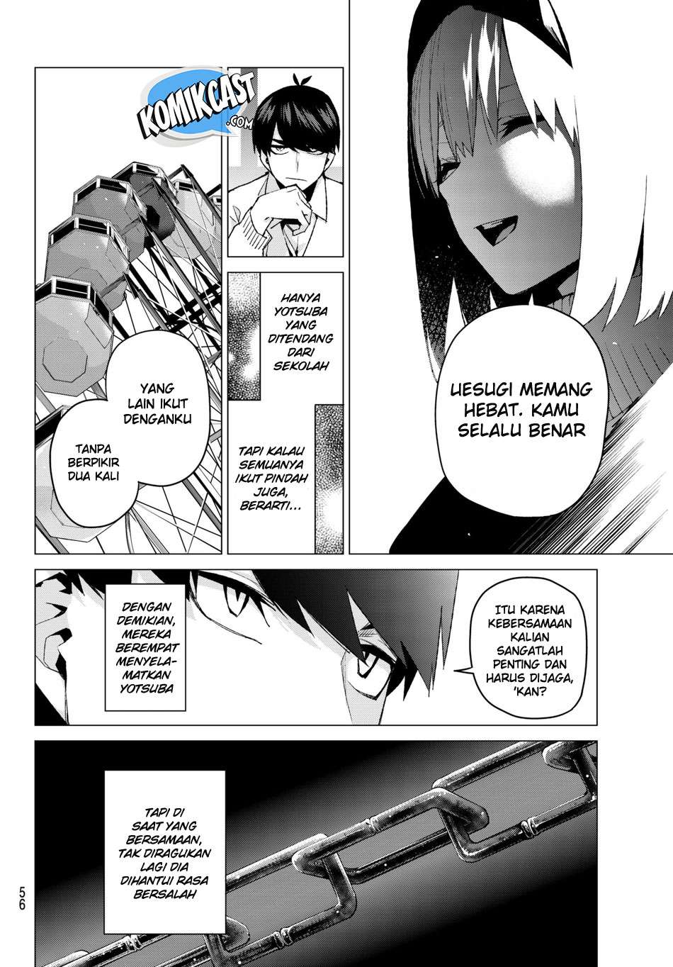 Go-toubun no Hanayome Chapter 56 Gambar 14