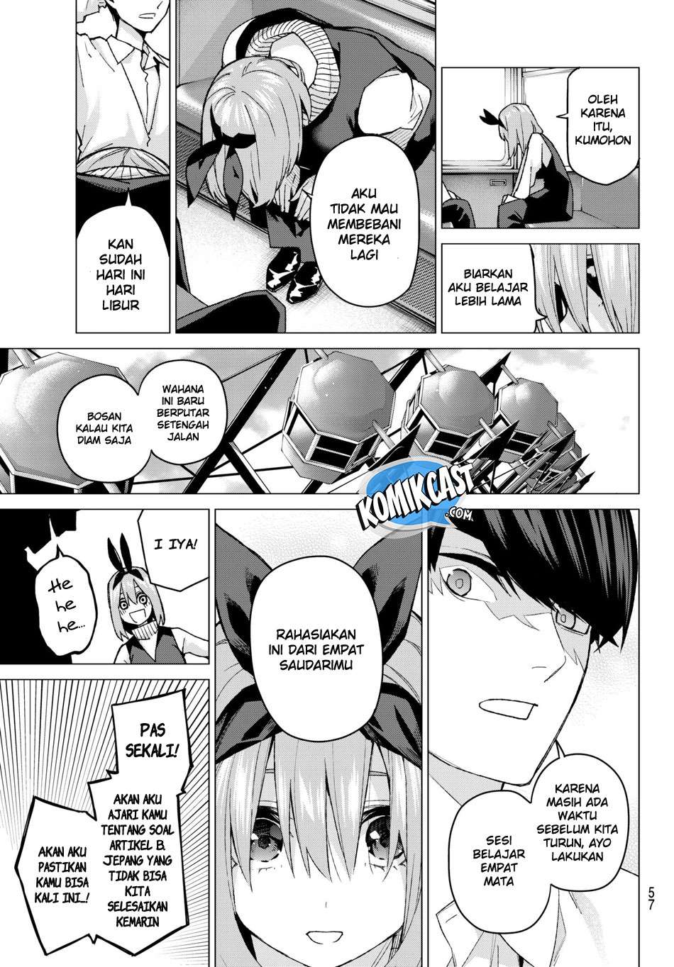 Go-toubun no Hanayome Chapter 56 Gambar 15