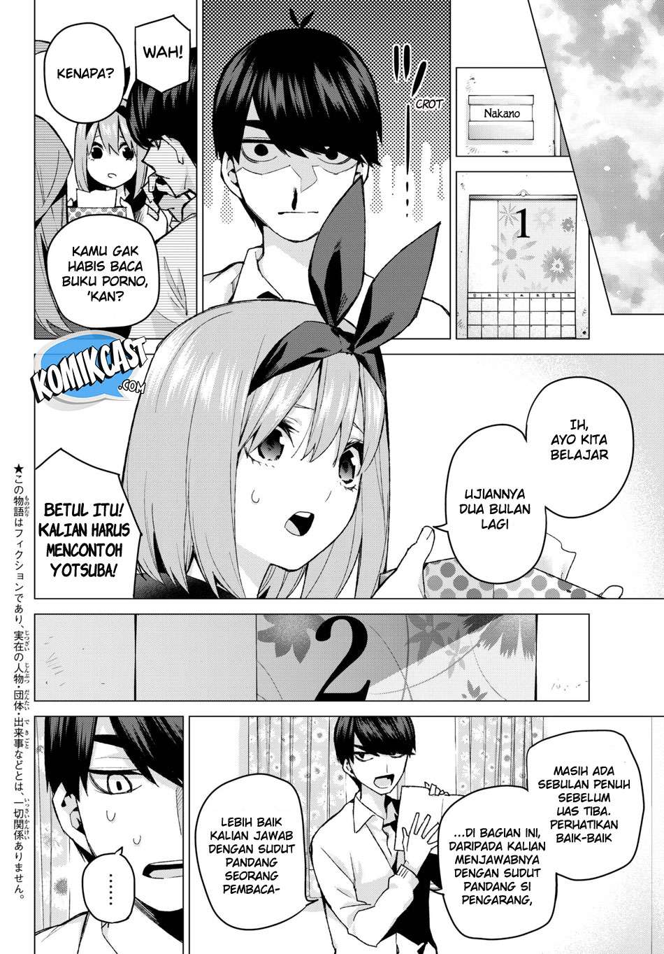 Go-toubun no Hanayome Chapter 56 Gambar 4