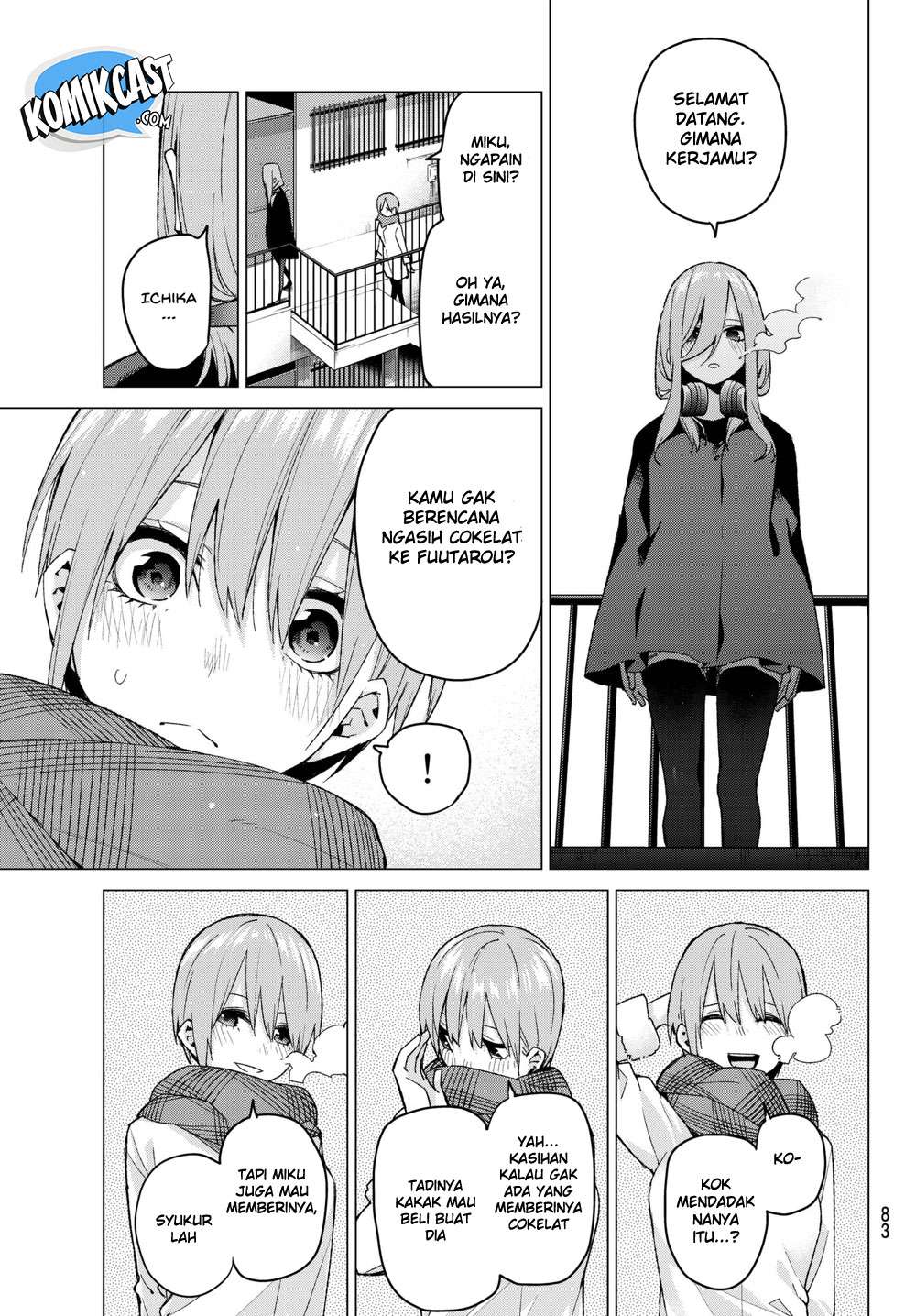 Go-toubun no Hanayome Chapter 55 Gambar 18