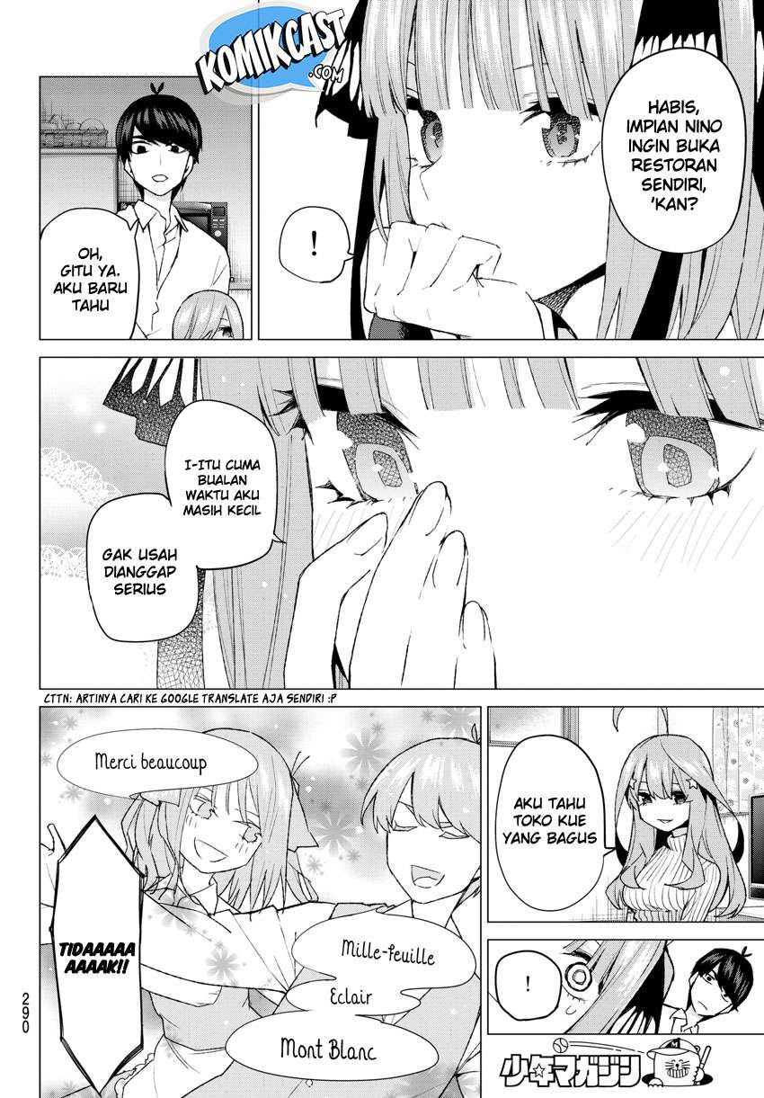 Go-toubun no Hanayome Chapter 52 Gambar 16