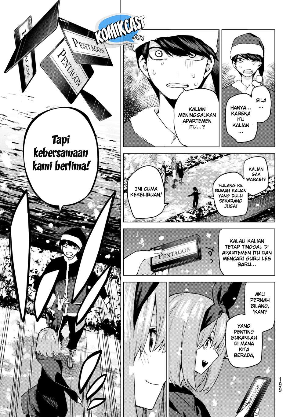 Go-toubun no Hanayome Chapter 50 Gambar 10