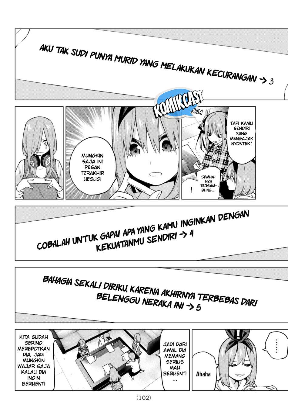 Go-toubun no Hanayome Chapter 49 Gambar 18