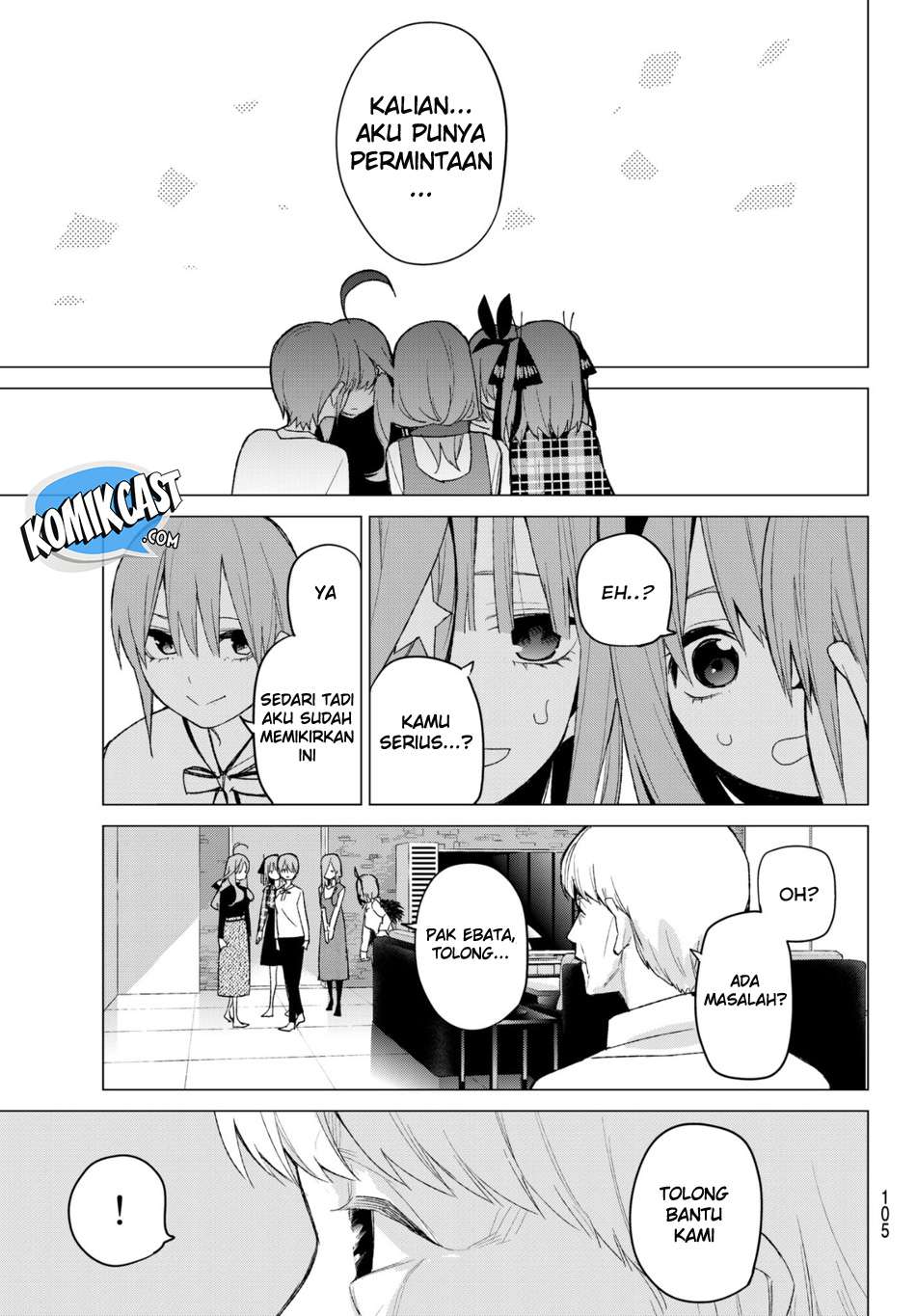 Go-toubun no Hanayome Chapter 49 Gambar 21