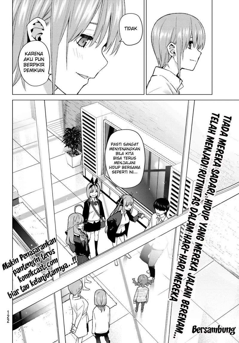 Go-toubun no Hanayome Chapter 38 Gambar 20