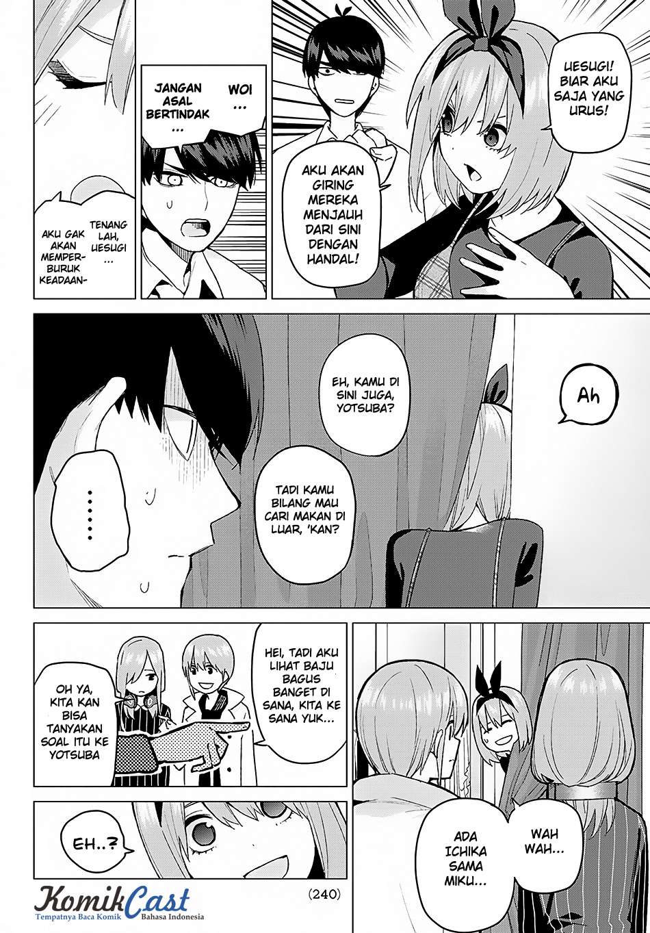 Go-toubun no Hanayome Chapter 37 Gambar 4