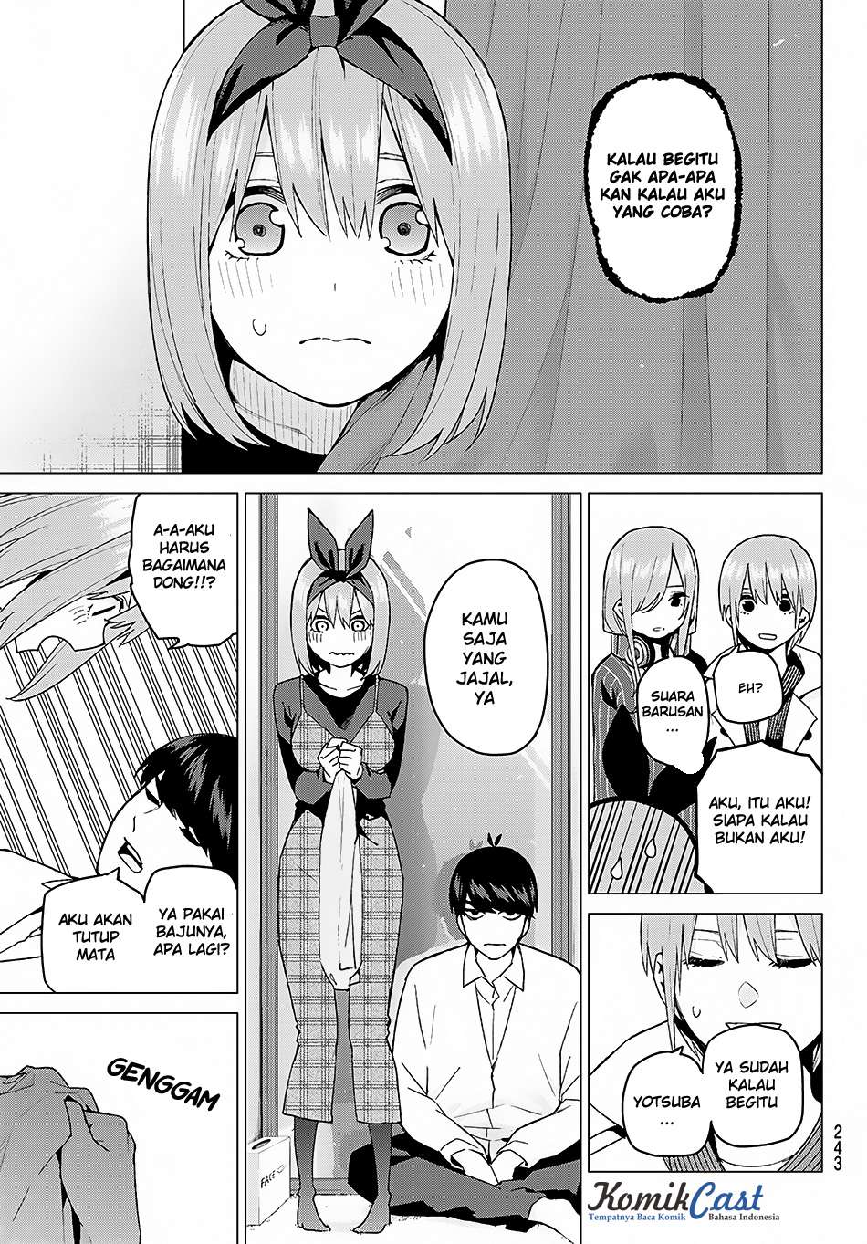 Go-toubun no Hanayome Chapter 37 Gambar 7