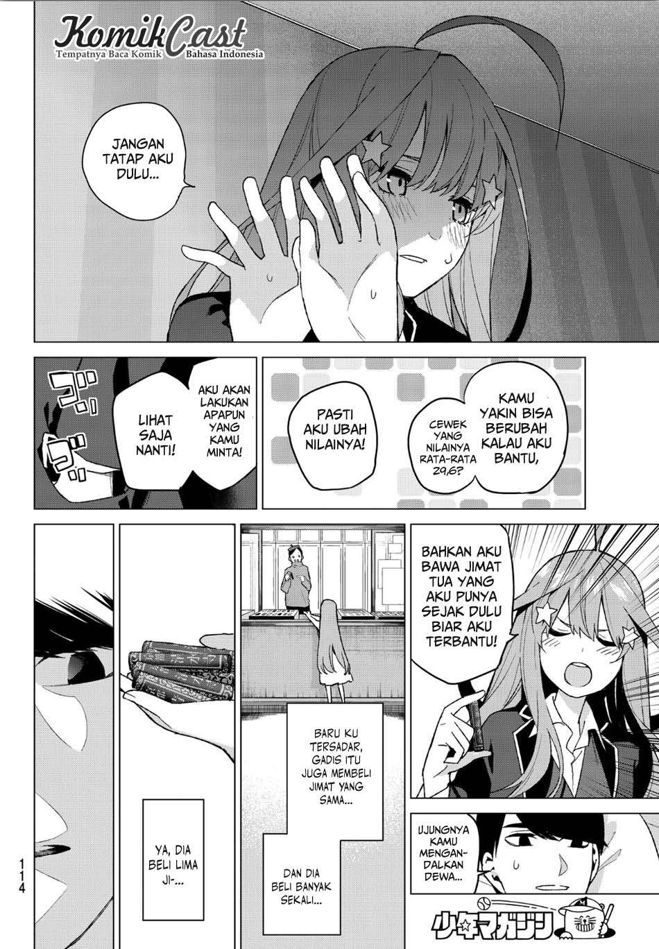 Go-toubun no Hanayome Chapter 34 Gambar 18