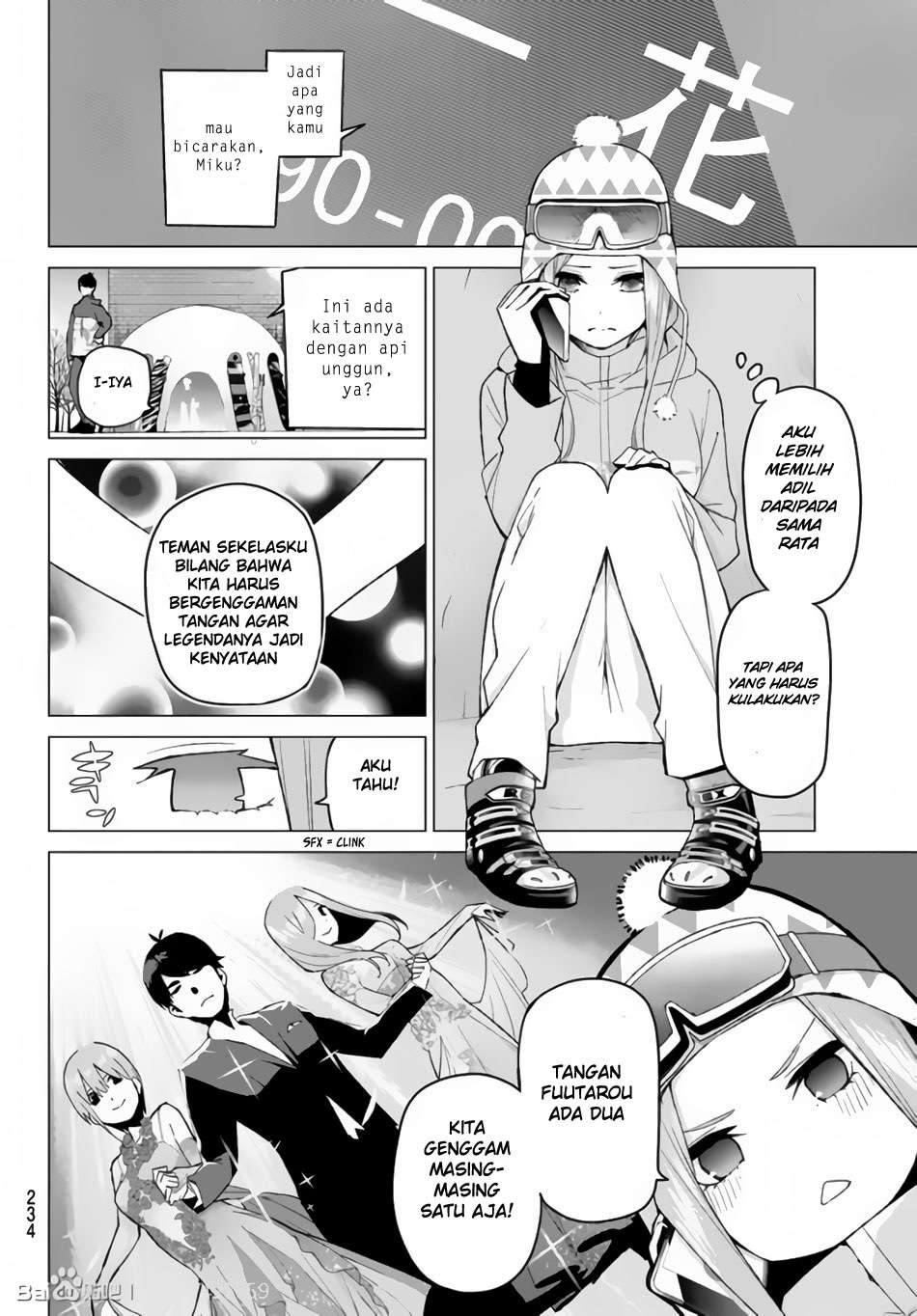 Go-toubun no Hanayome Chapter 30 Gambar 5