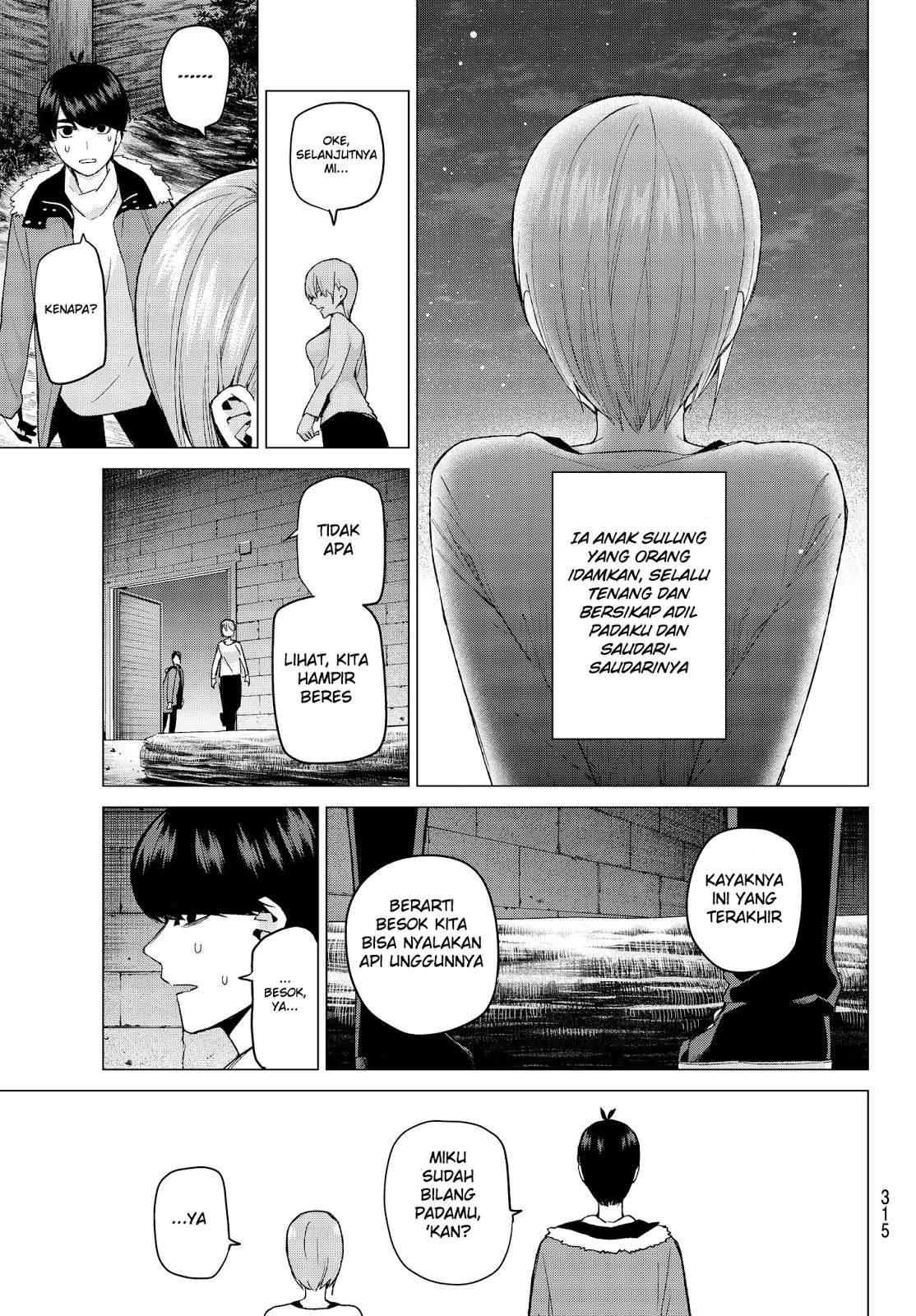 Go-toubun no Hanayome Chapter 27 Gambar 14