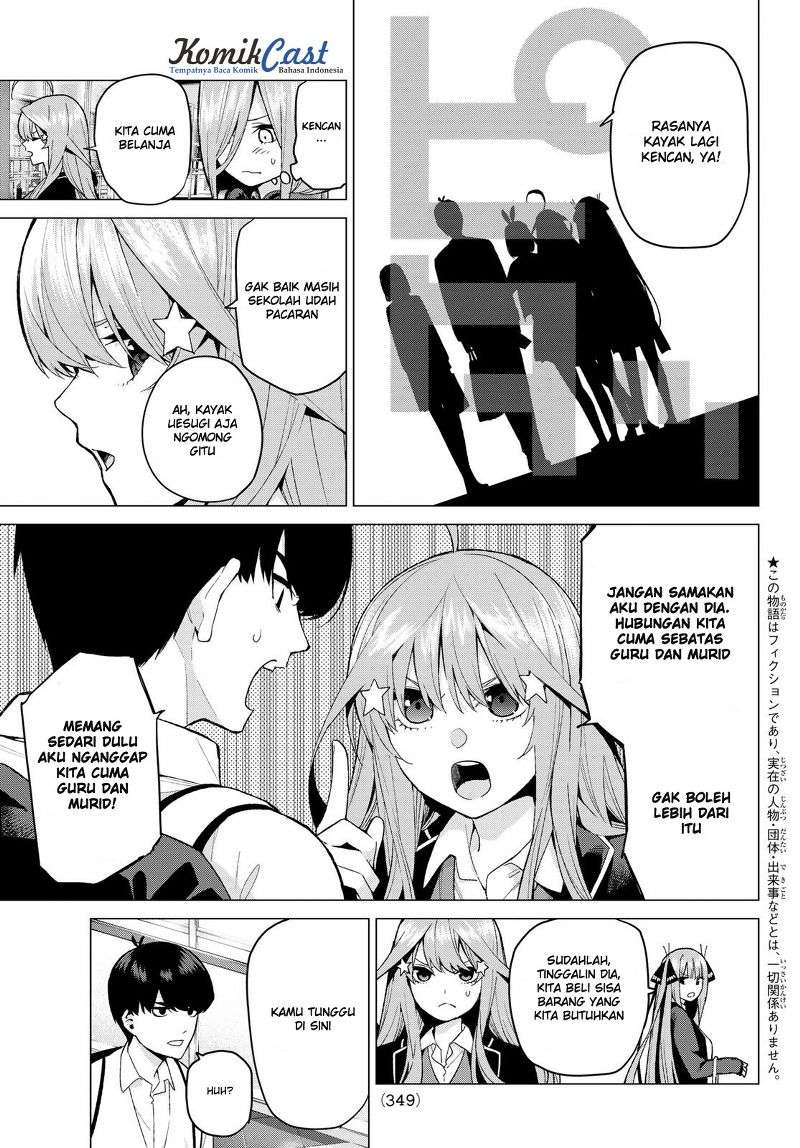 Go-toubun no Hanayome Chapter 23 Gambar 4