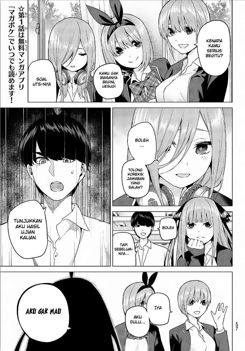 Go-toubun no Hanayome Chapter 20 Gambar 6