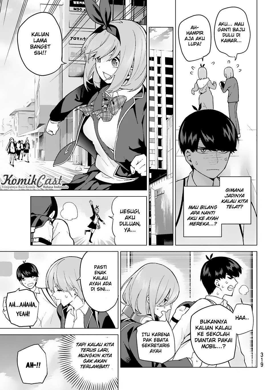 Go-toubun no Hanayome Chapter 19 Gambar 6