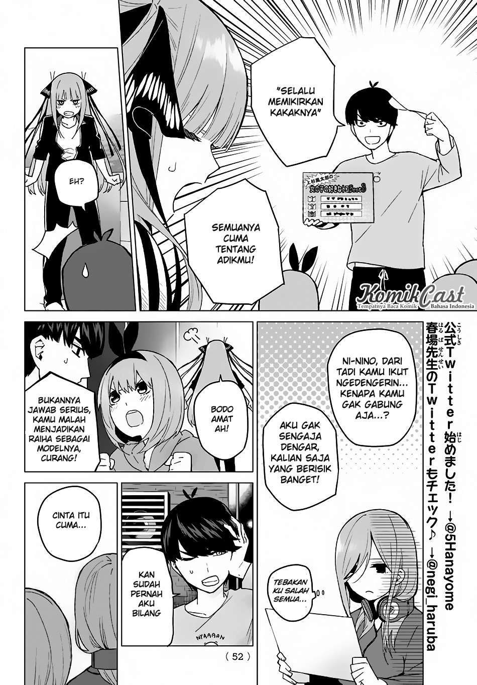 Go-toubun no Hanayome Chapter 17 Gambar 7