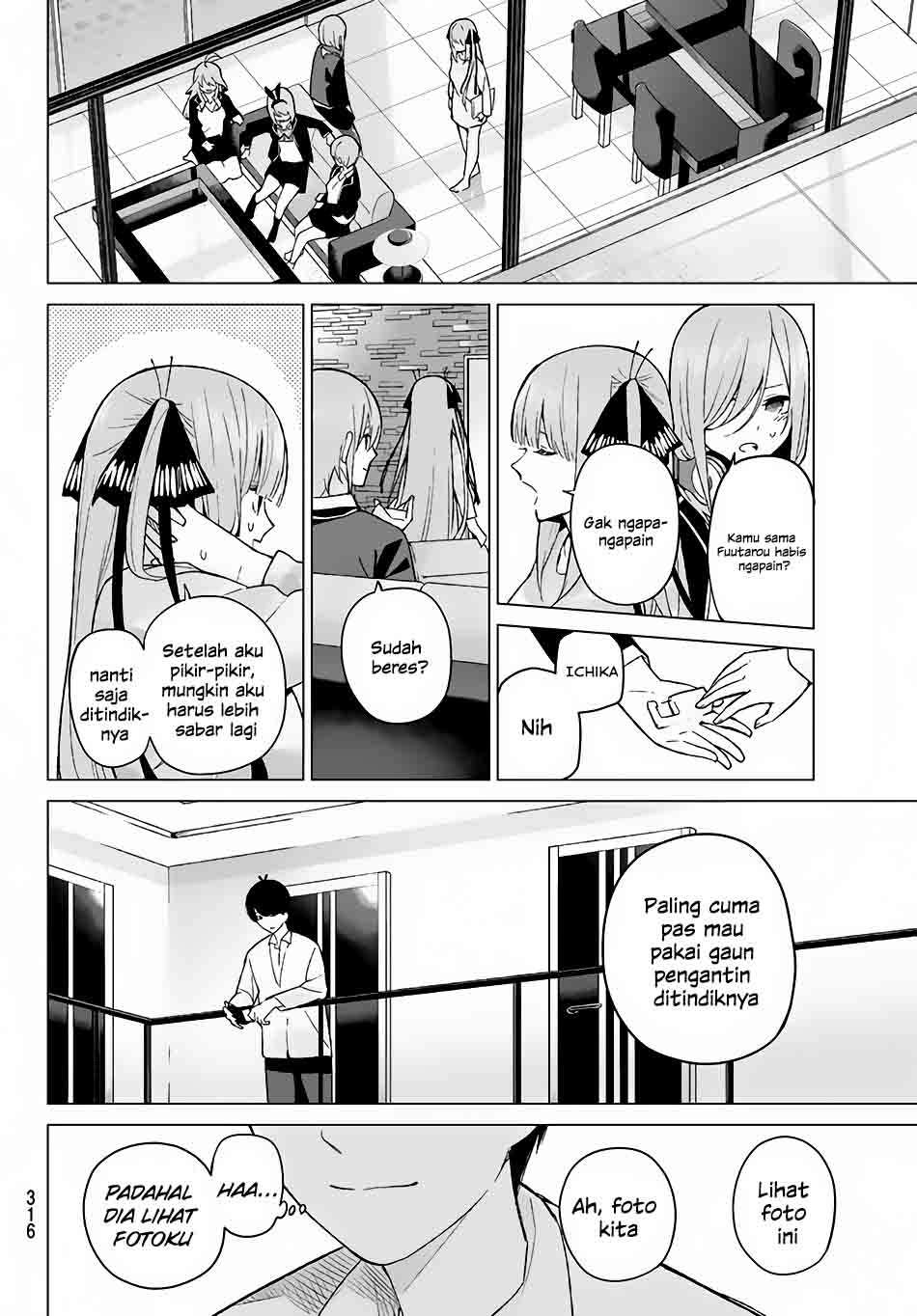 Go-toubun no Hanayome Chapter 14 Gambar 17