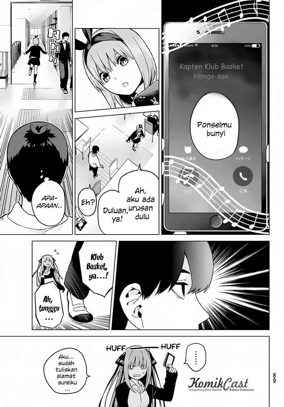 Go-toubun no Hanayome Chapter 13 Gambar 14