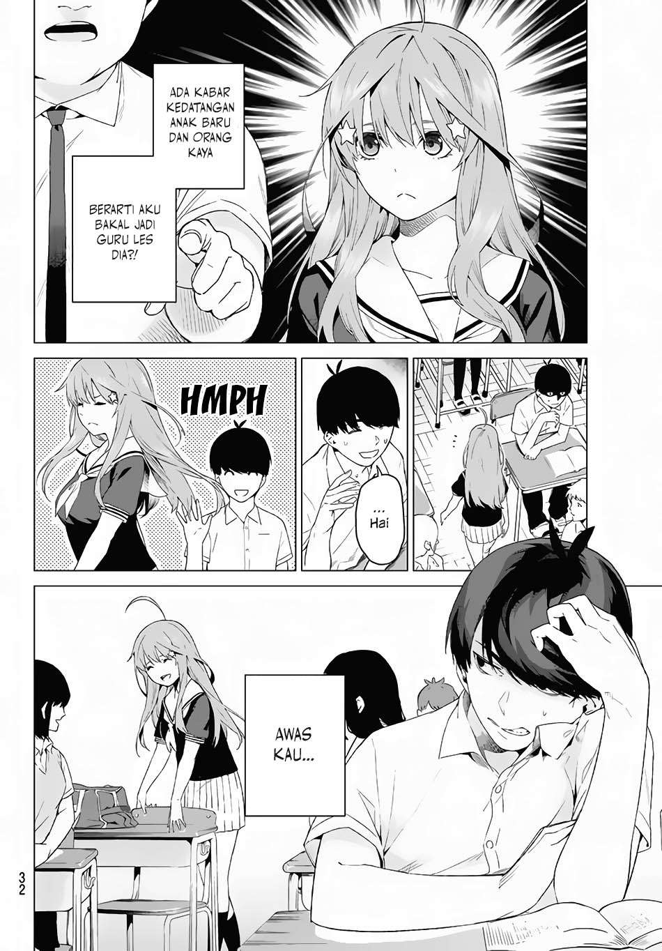 Go-toubun no Hanayome Chapter 1 Gambar 19