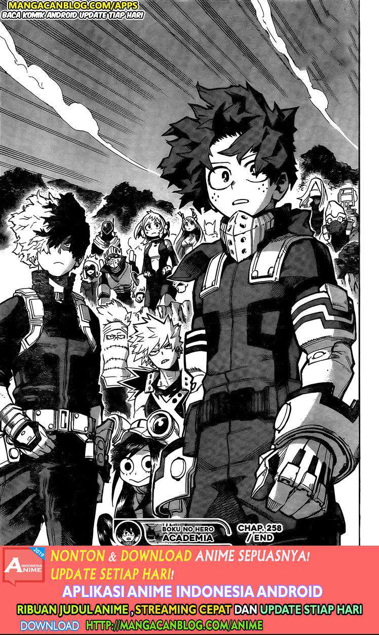 Boku no Hero Academia Chapter 258 Gambar 15