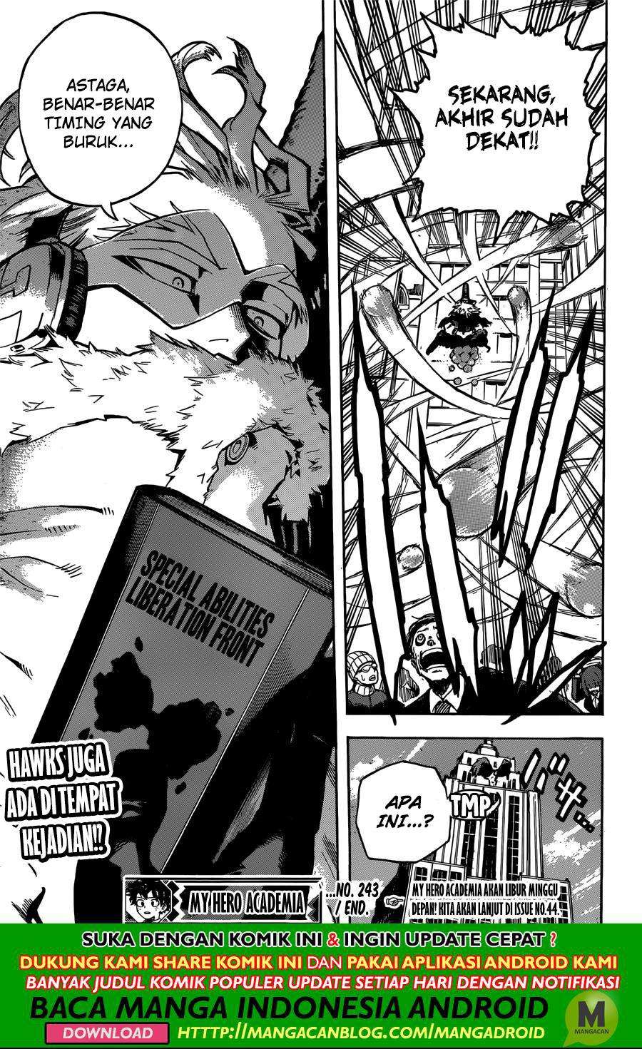 Boku no Hero Academia Chapter 243 Gambar 19