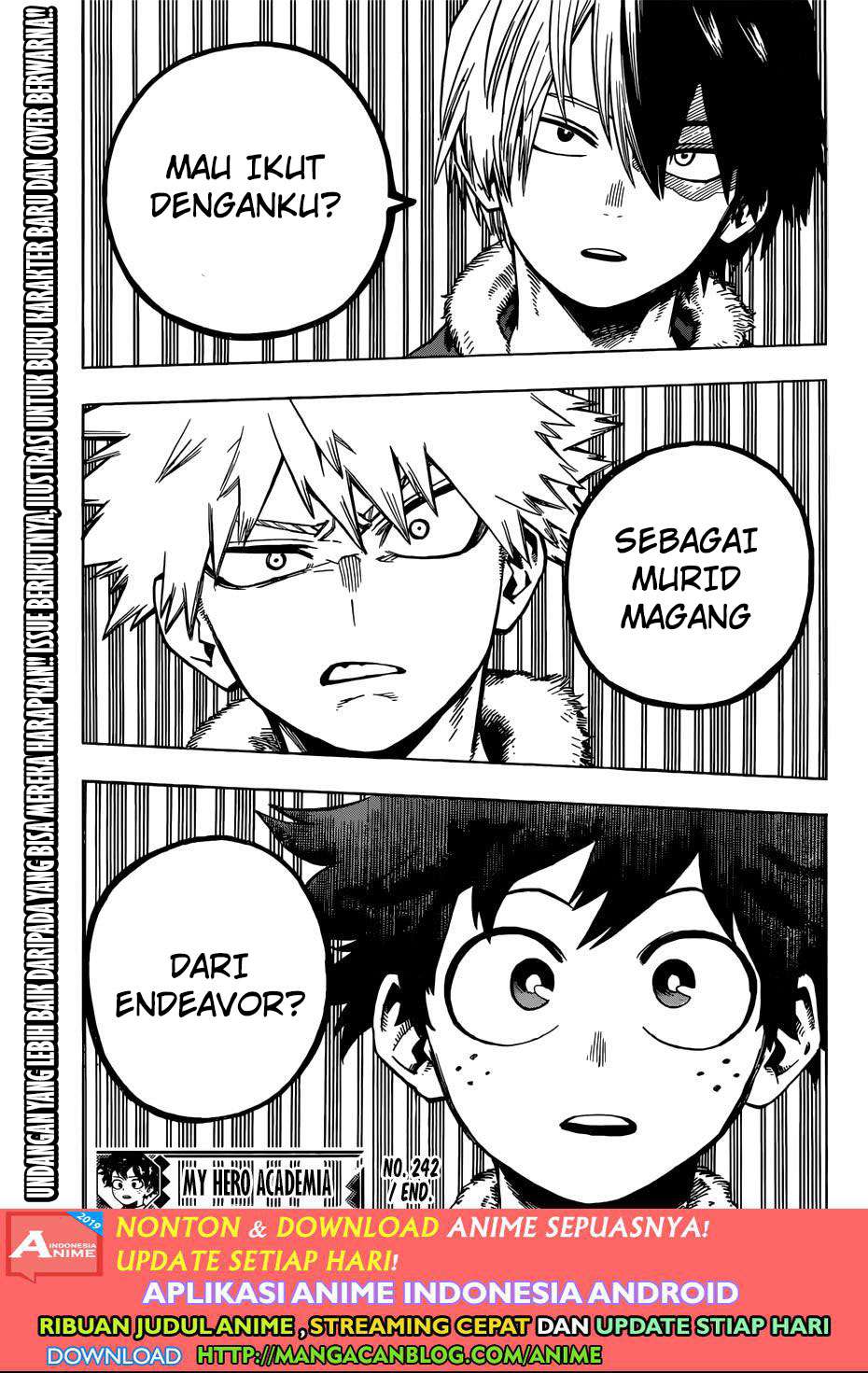 Boku no Hero Academia Chapter 242 Gambar 16