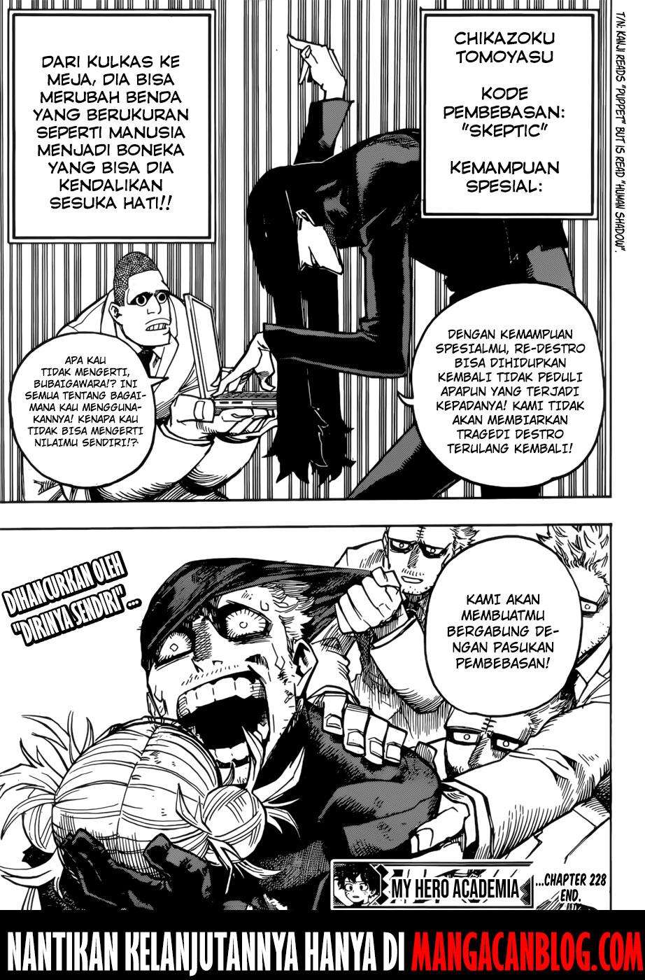 Boku no Hero Academia Chapter 228 Gambar 14