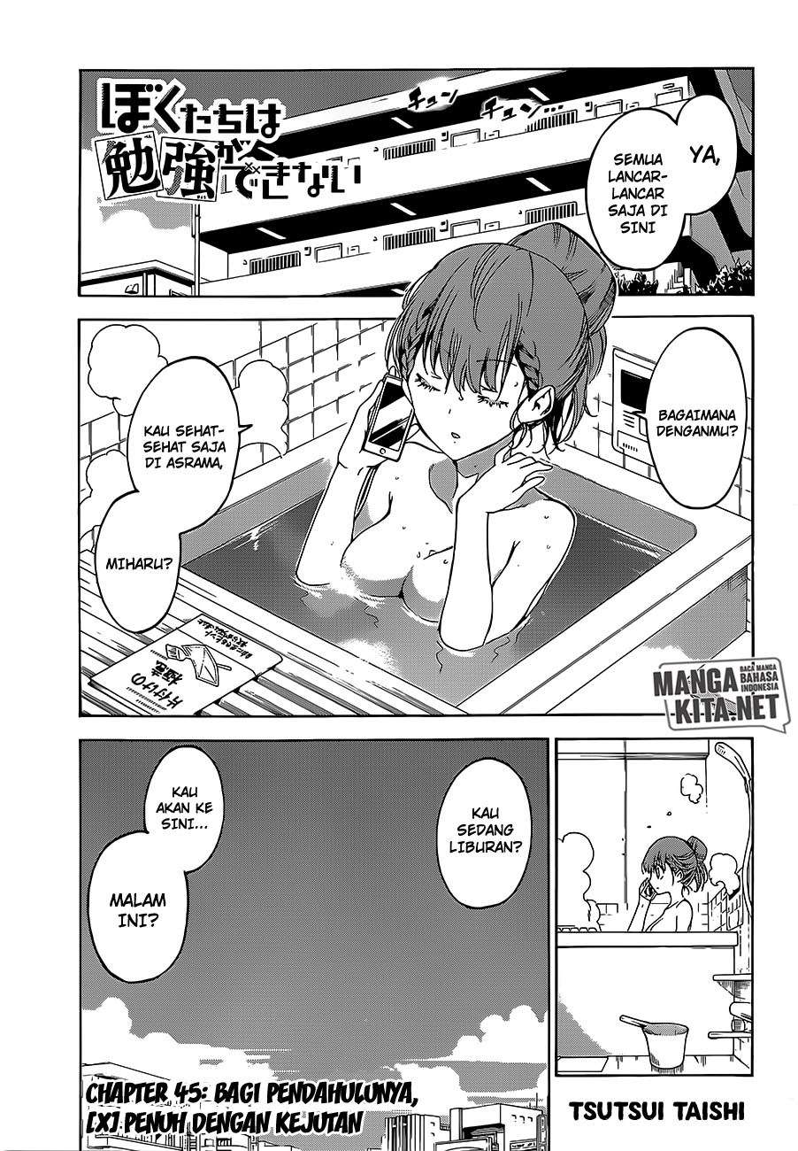 Baca Manga Bokutachi wa Benkyou ga Dekinai Chapter 45 Gambar 2