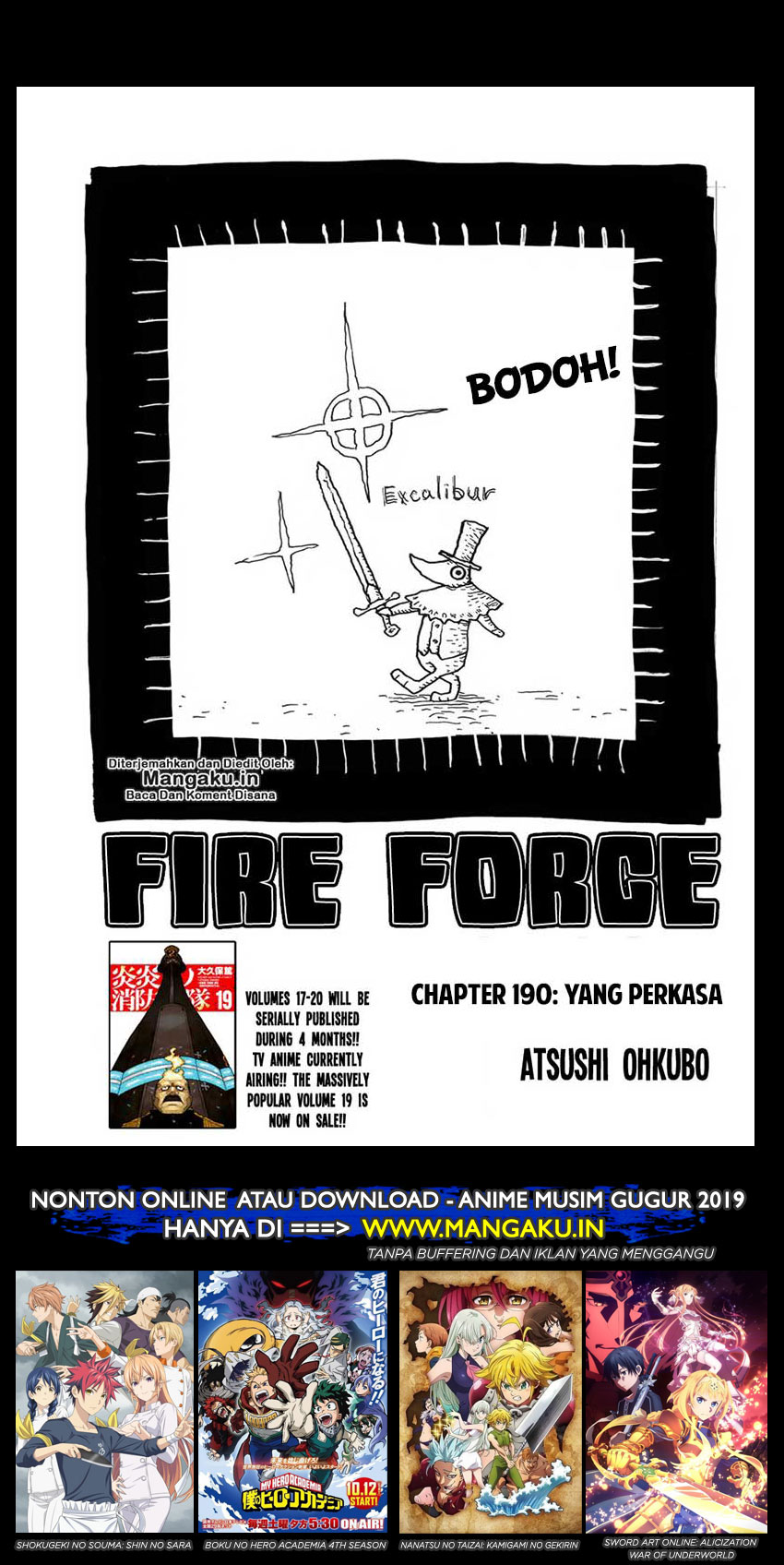 Baca Manga Fire Brigade of Flames Chapter 190 Gambar 2