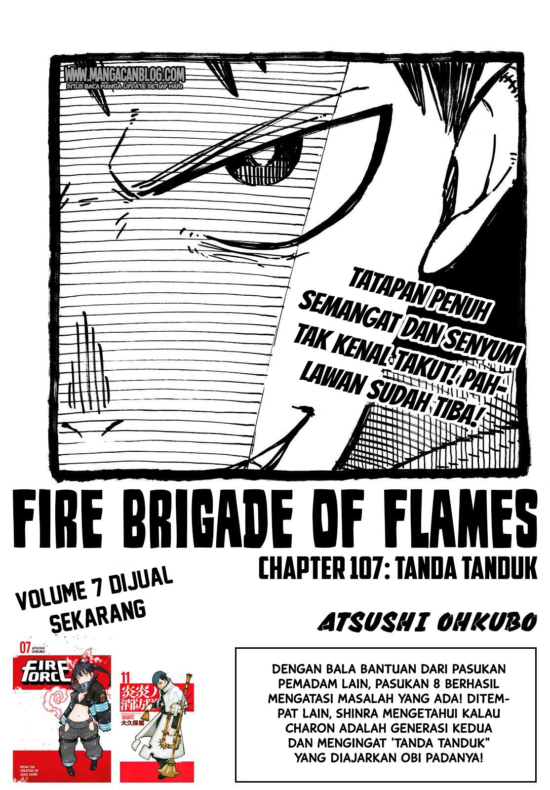 Baca Komik Fire Brigade of Flames Chapter 107 Gambar 1