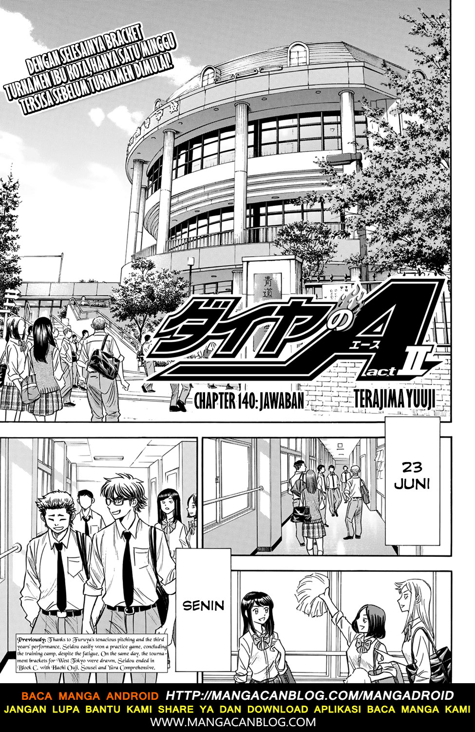 Baca Komik Diamond no Ace Act 2 Chapter 140 Gambar 1