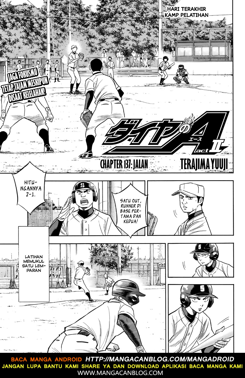 Baca Komik Diamond no Ace Act 2 Chapter 137 Gambar 1