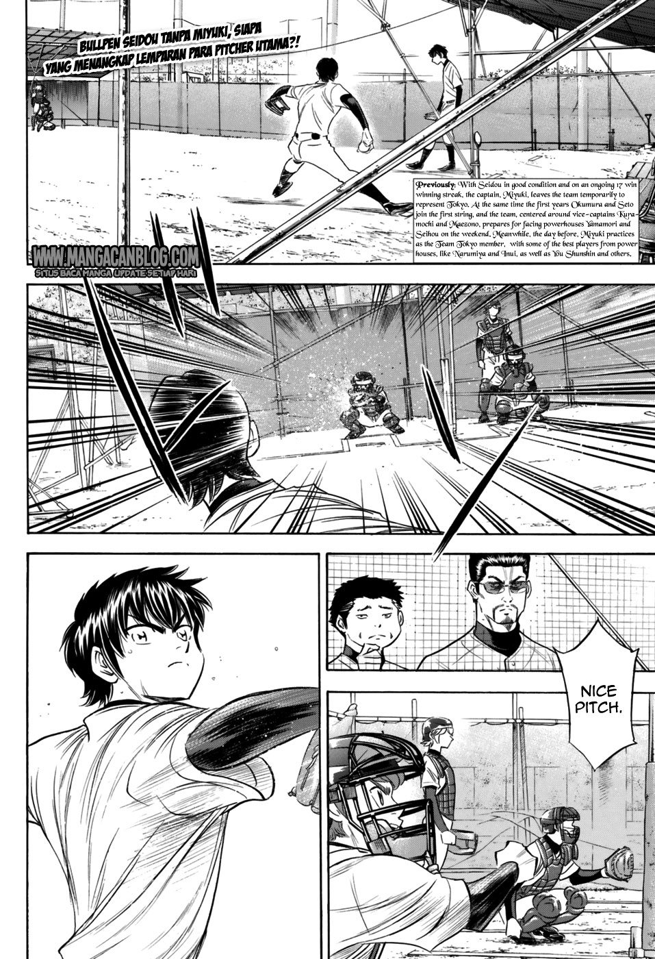 Diamond no Ace Act 2 Chapter 100 Gambar 3