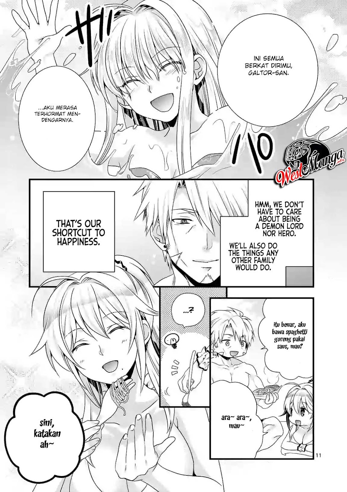 Maou desu Onna Yuusha no Hahaoya to Saikon Shita no de Onna Yuusha ga Giri no Musume ni Narimashita Chapter 23 Gambar 14