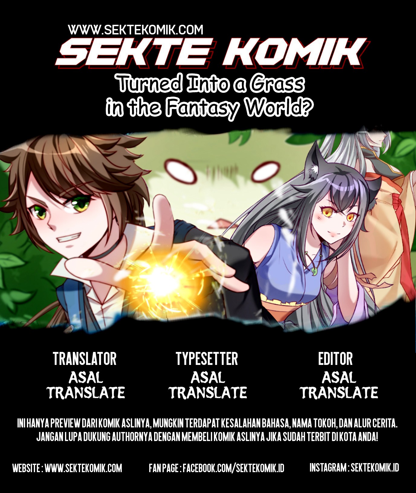 Baca Komik Turned Into a Grass in The Fantasy World? Chapter 2 Gambar 1